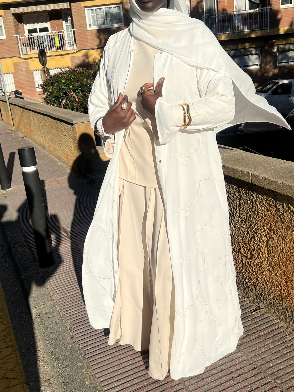 Abaya blanco