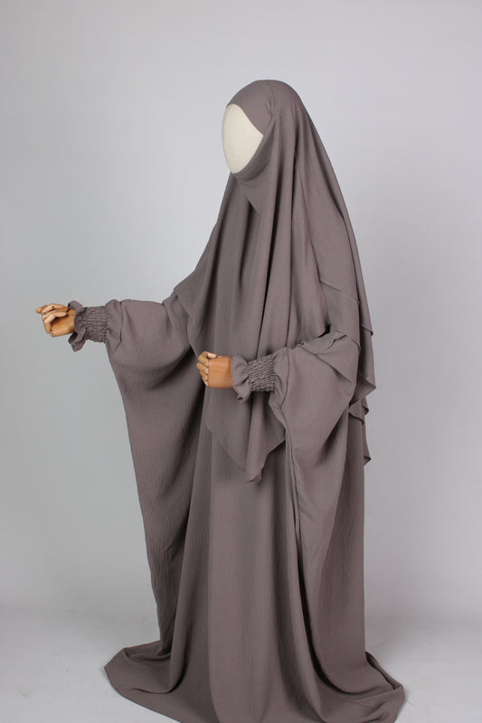 Abaya con Khimar dos capas