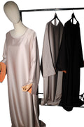Abaya satin bicolor